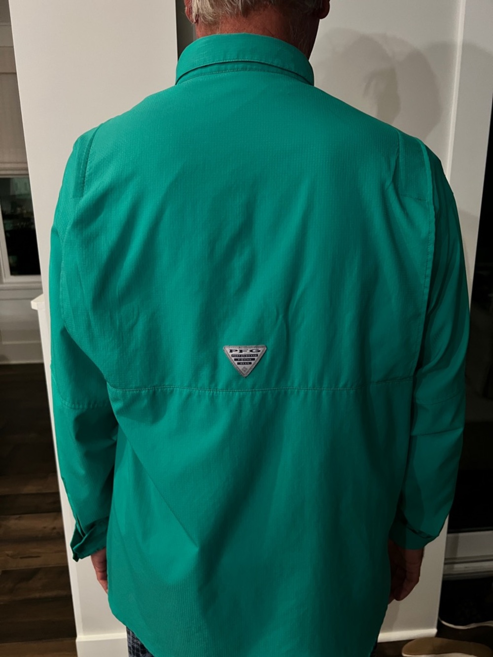 Columbia Men's Casual Button Down Shirt Green